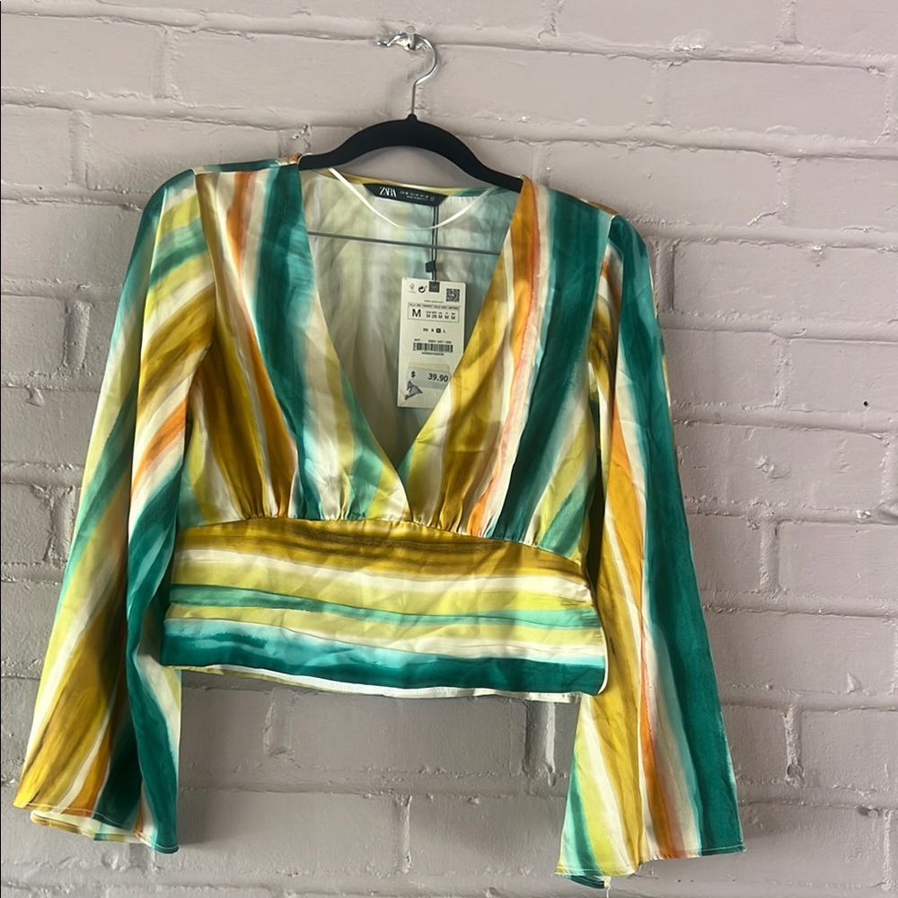 Zara Multicolor Striped Women's Top